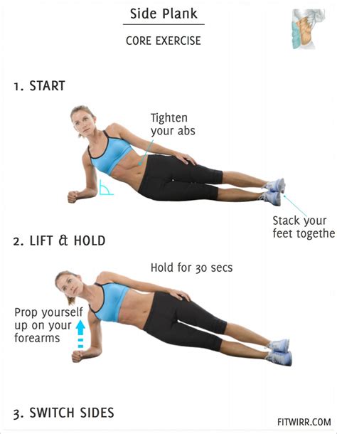 39 Side Plank Oblique Easy Perfectabsworkout