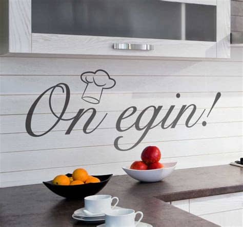 Originales y divertidos para darle color a tu cocina, con textos y dibujos. Vinilo decorativo cocina on egin - TenVinilo