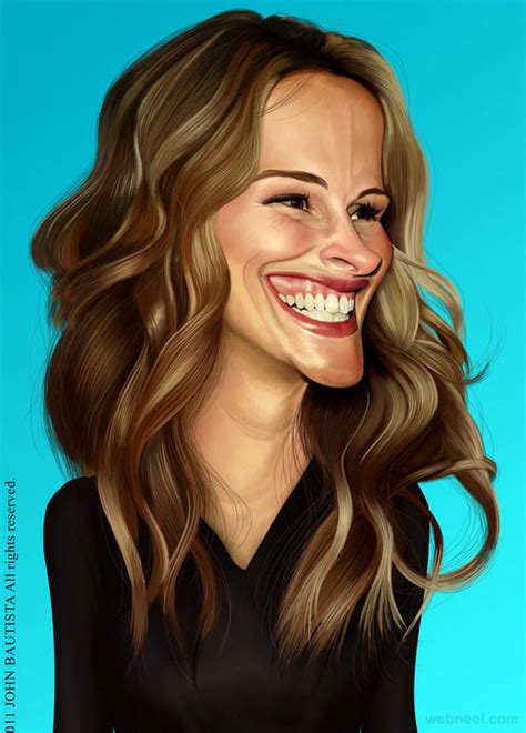 32 beautiful and funny celebrity caricatures for you
