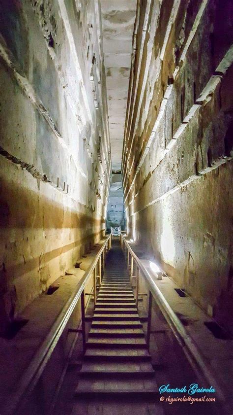 The Grand Gallery Inside The Pyramid Of King Khufu 4th Dynasty R