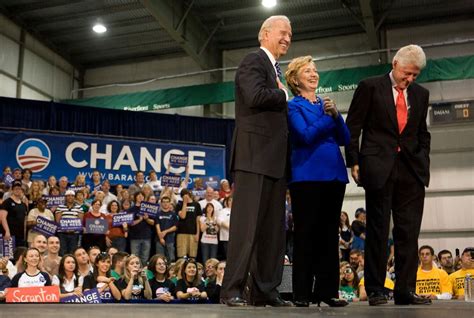warm in public joe biden and hillary clinton have been intense rivals in private the new york