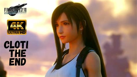 Ff7 Remake Cloud And Tifa Cloti Cutscenes The End 4k Uhd Youtube