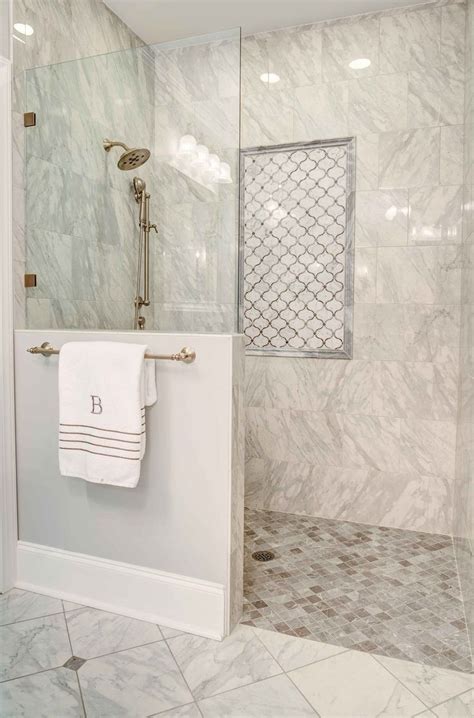 This Fabulous Shower Features A Curbless Doorless Entry For Easy
