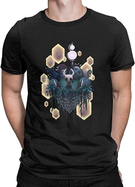 Hollow Knight Men T Shirts Skull Video Game Humorous Tee Shirt Short