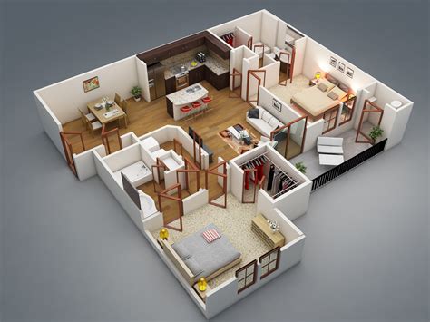 50 Four “4” Bedroom Apartmenthouse Plans Bedroom Apartment Bedrooms