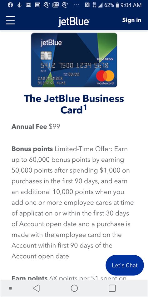 While some other business travel credit cards may offer free employee cards or the ability to set spending limits on employee cards, jetblue offers both of these options, plus the ability to control cash access on those cards. New JetBlue offers showing on mobile (60K biz / 50K personal)