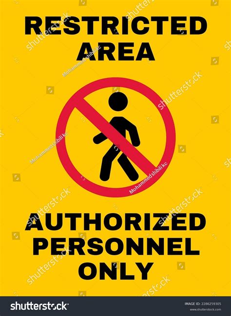 No Entry Authorized Person Only Sign Images Stock Photos D