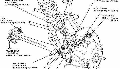 2005 honda pilot rear suspension diagram