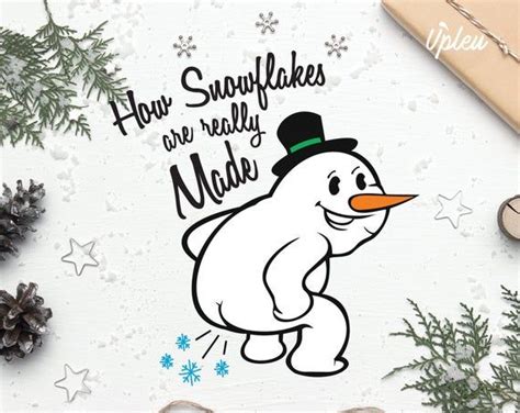 How Snowflakes Are Really Made Svg Snowman Svg Snowflakes Etsy Etsy