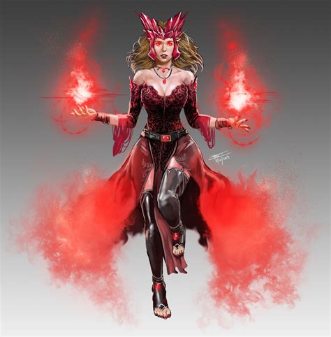 Frost Llamzon Dnd Avengers Scarlet Witch Scarlet Witch Comic