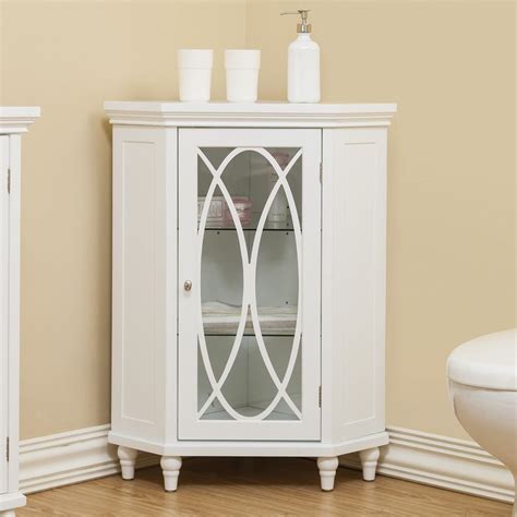 Kayla Corner Floor Cabinet Bathroom Standing Cabinet Bathroom