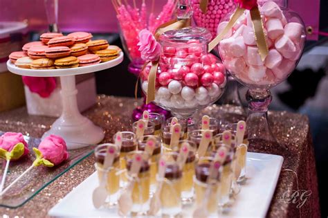 I love party food stations! Create ~ Cook ~ Capture: Diva Pink & Gold 40th Birthday Party