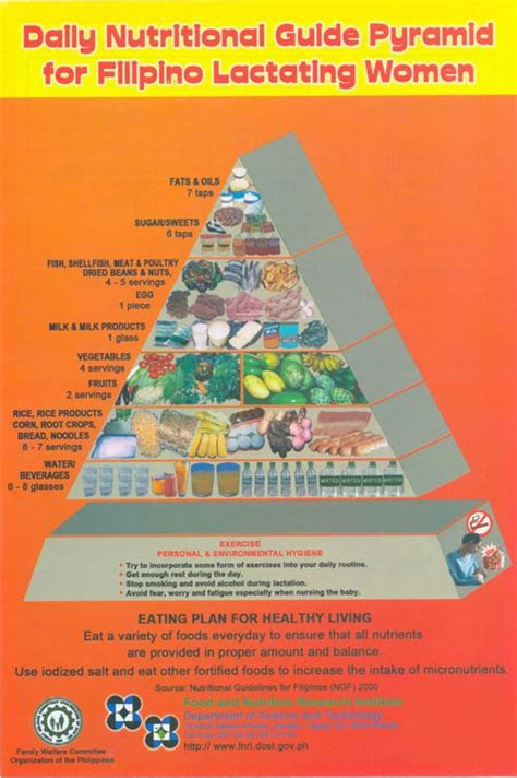 Food Pyramid For Fillpino Lactating Women Had To Pin Food Pyramid