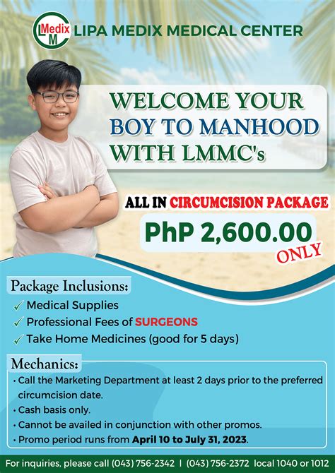 All In Circumcision Package Lipa Medix Medical Center