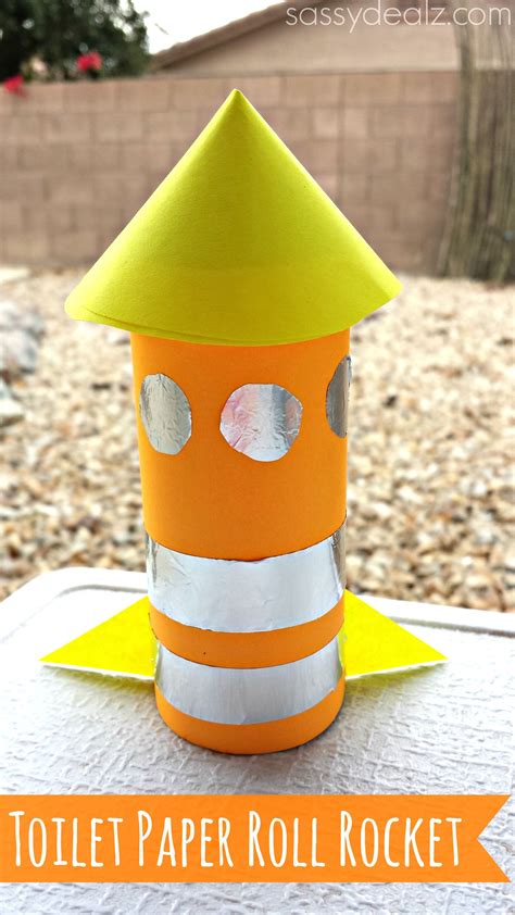 Toilet Paper Roll Rocket Kid Projects Toilet Paper Crafts Paper