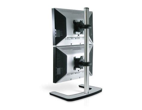 Buy Atdec Visidec Freestanding Dual Monitor Vertical Stand Megasavers