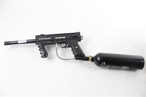 Tippmann 98 Custom Paintball Gun With Co2 Cylinder Property Room