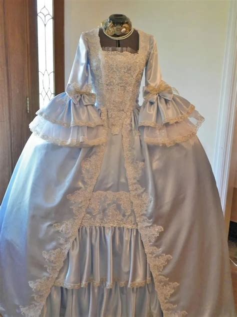 Womens Rococo Marie Antoinette Gown Dress Robe La Francaise 1700s Ball