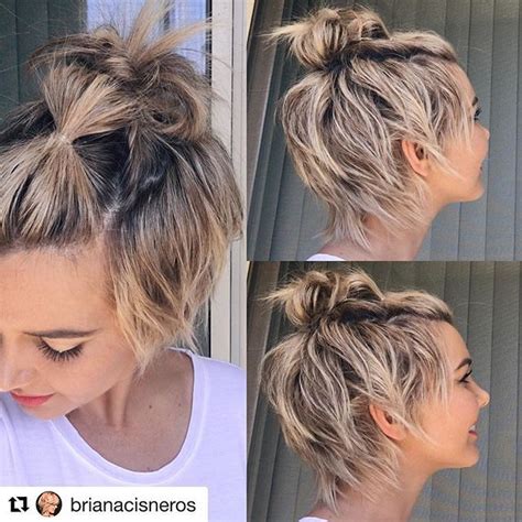 Learn to style a growing out pixie in 4 ways. Pin en Hairstyles