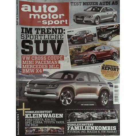Auto Motor Sport Heft 26 1 Dezember 2011 Sportliche SUV