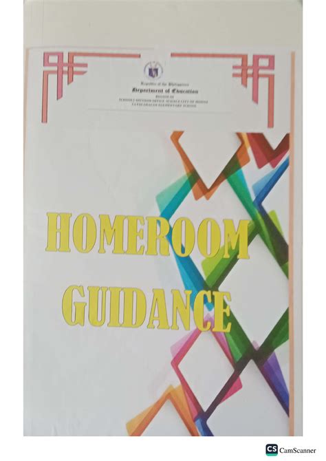 Homeroom Guidance Elementary Eduction Studocu