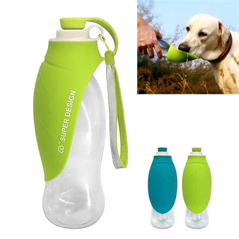 2021 580ml Sport Portable Pet Dog Water Bottle Expandable Silicone