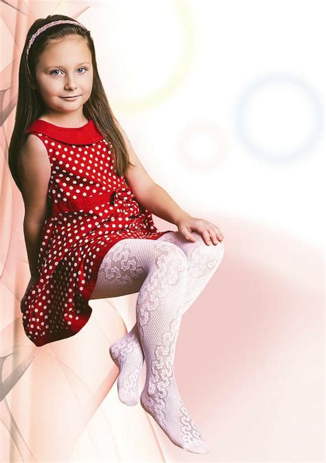 Girls White Tights Denier Floral Lace Pattern Bridesmaid Etsy