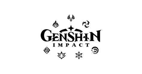 Genshin Impact Elements Black Genshin Impact Posters And Art