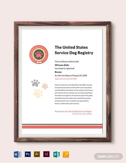 A certification for pet care professionals in ireland. Dog Certificate Template in 2020 | Certificate templates ...