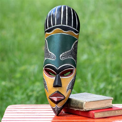 African Wood Mask Our Traditions Novica