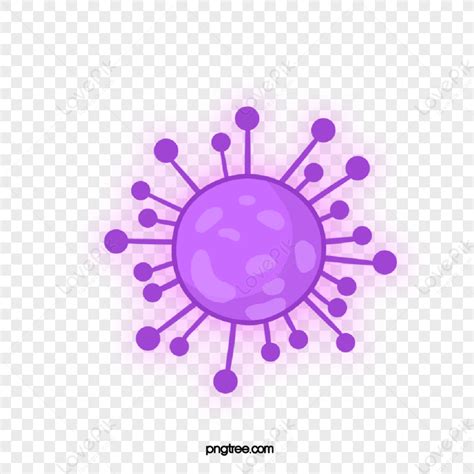Purple Germ Bacteria Cartoon Viruscellgerms Cartoongerms Png Hd