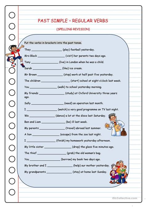 Past Simple Regular Verbs Worksheet Free Esl Printable Worksheets Made By Teachers Regular