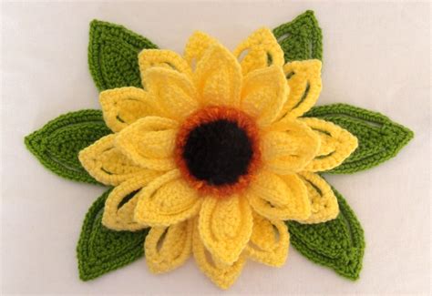 Crochet Fast And Easy Sunflower Crochet Ideas