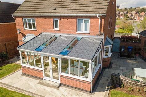 Lean To Tile And Glass Conservatory Roof Living Eco Spaces