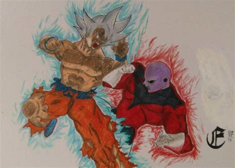 If i don't win, then all my effort, all i've struggled to achieve, all of it will have been pointless! Speed drawing Goku migatte no gokui completo vs jiren - (Dragon ball super) | Dragon Ball ...
