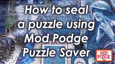 Mod podge may be a bit more expensive than other puzzle savers, but absolutely the best that i've used and i will not use anything else after experiencing disappointing results with other brands. How to Seal a Puzzle Using Mod Podge Puzzle Saver - YouTube