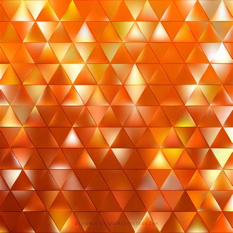Cool Orange Triangle Vector Background