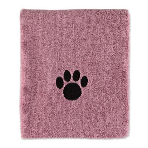 Bone Dry Rose Embroidered Paw Pet Towel 1 Kroger