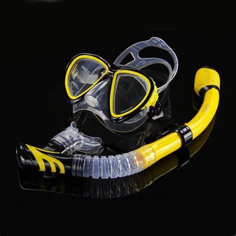 Professional Diving Masks Swimming Fins With Snorkel Tube Adult Scuba