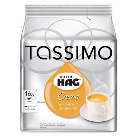 4.8 out of 5 stars 60. Tassimo Cafe HAG Decaf - TheEuroStore24