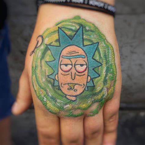 21 Rick And Mortys Tattoos Inkppl Rick And Morty Tattoo Rick And