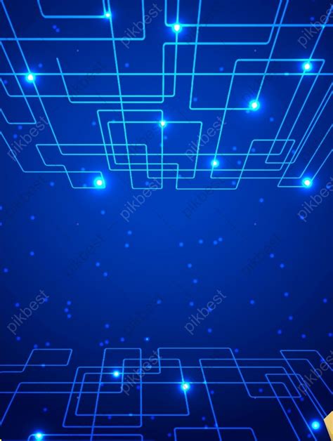 Blue Technology Simple Electronic Line Light Effect Background