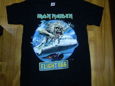 Fly the iron maiden plane (ed force 1) and drop speakers to get the world rocking. samoksa bundle: SB084- Iron Maiden ' Flight 666' T-Shirt
