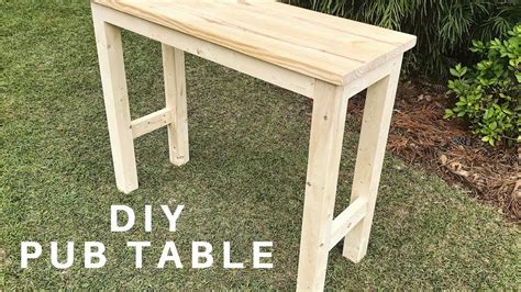 I have been talking about wanting to build an outdoor table all summer. Diy Console Table Bar Height - Homedesc