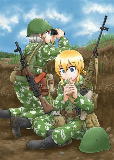 385 Best Anime Soldier Girl Images On Pinterest Anime Girls Revolvers And Anime Military