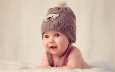 Cute Baby Boy In Winter Cap Wallpaper Hd Wallpapers