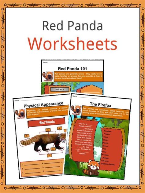 Red Panda Facts And Worksheets For Kids Habitat Diet Behavior Lifecycle