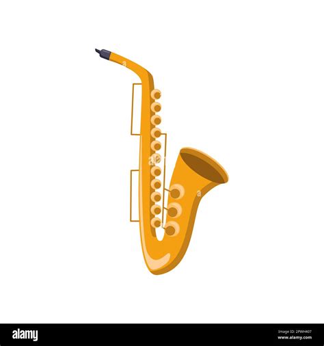 Classic Saxophone Cartoon Illustration Stock Vector Image And Art Alamy