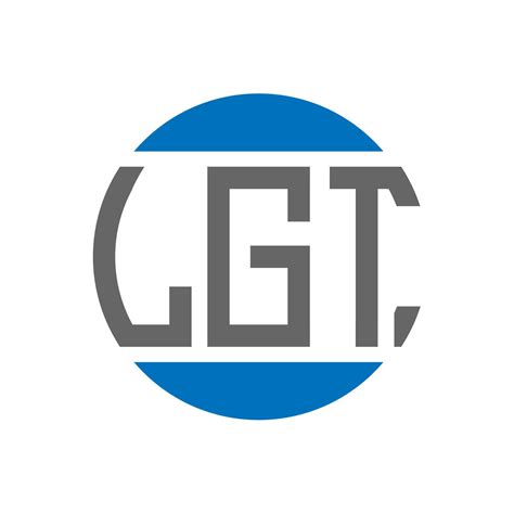 Lgt Letter Logo Design On White Background Lgt Creative Initials