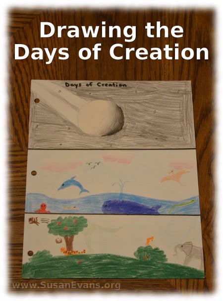 Drawing The Days Of Creation Susan S Homebabe Blog